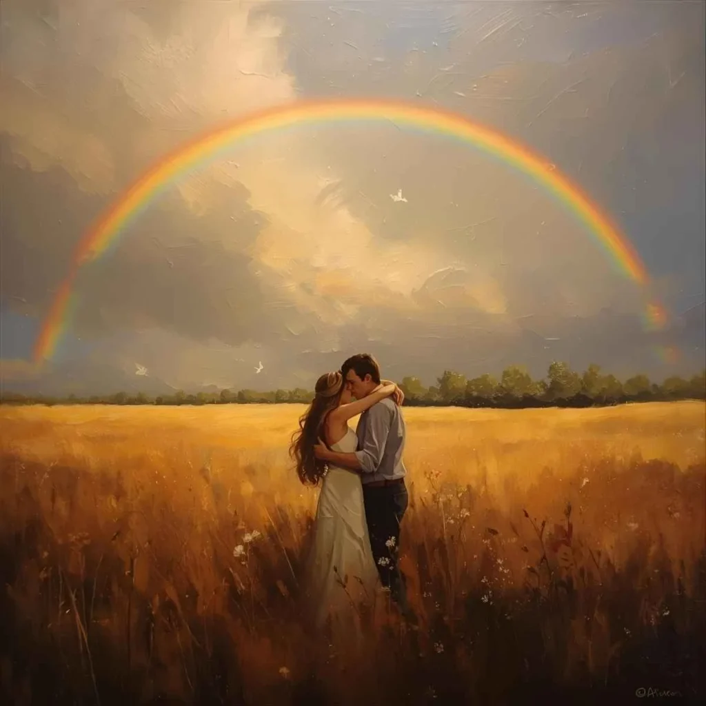 Seeing a Rainbow Meaning Love