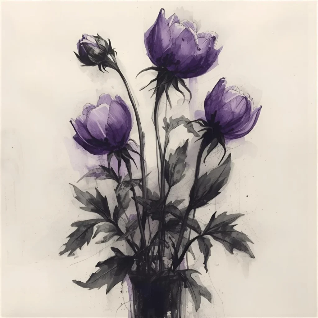 Violet Symbolism Negative