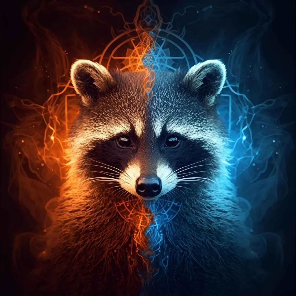 spiritual meaning of seeing a raccoon