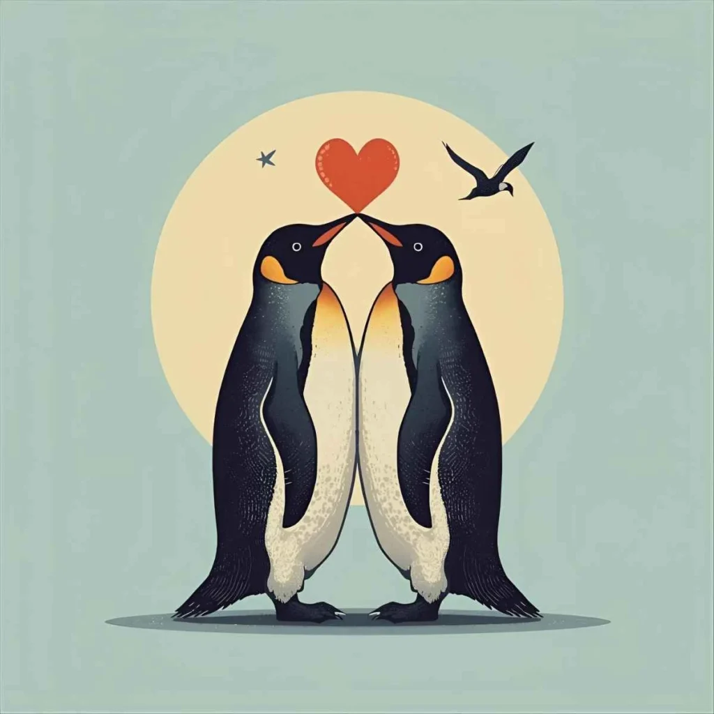 Penguin Symbolism Love