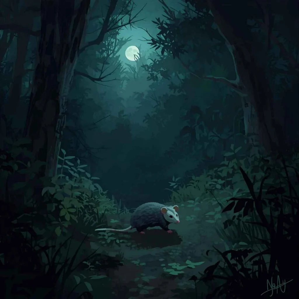Possum Crossing Your Path