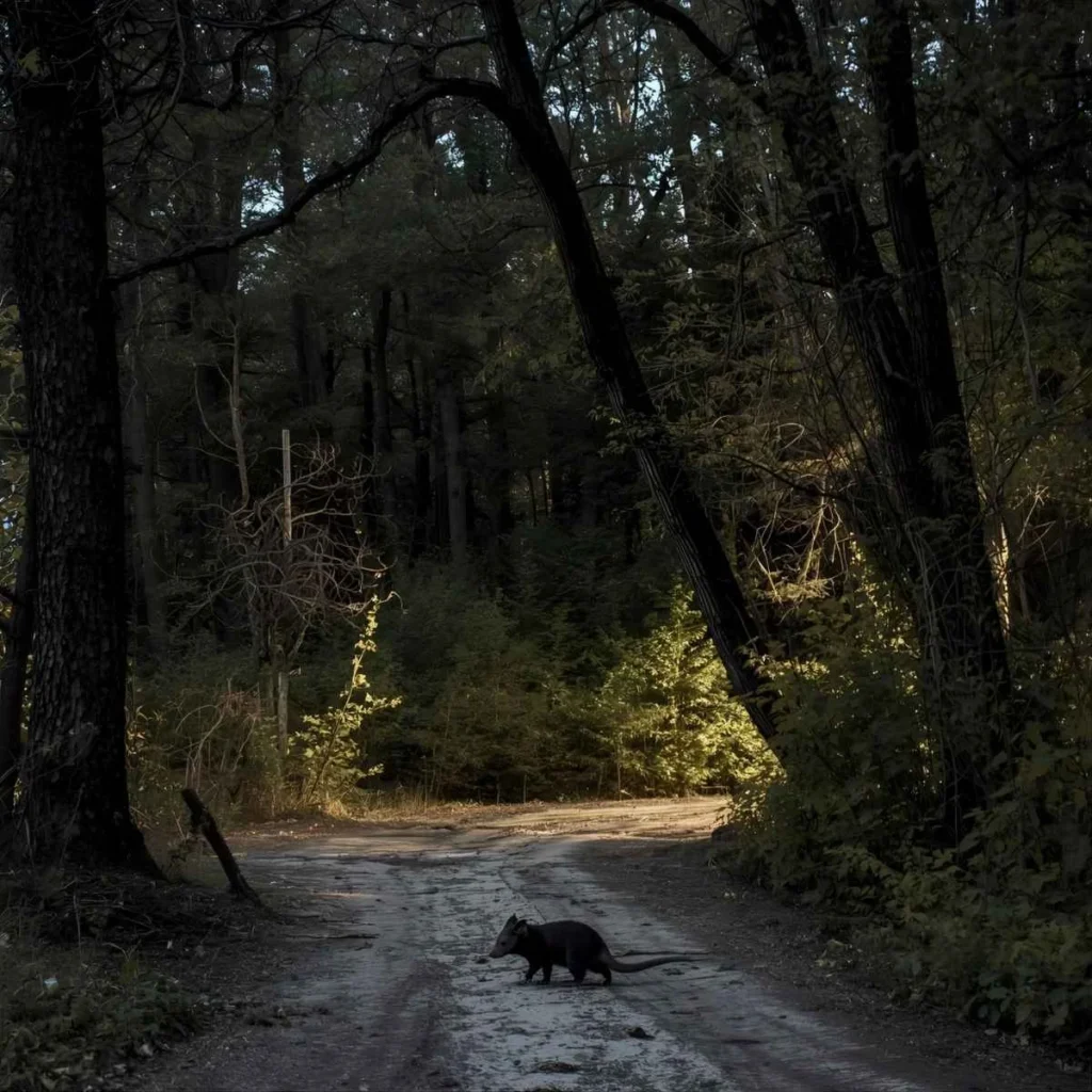 Possum Crossing Your Path