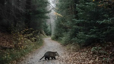 Possum Crossing Your Path