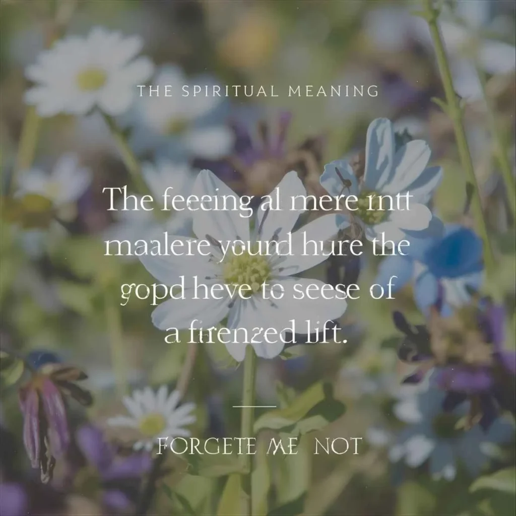 The Spiritual Meaning of Seeing a Forget-Me-Not