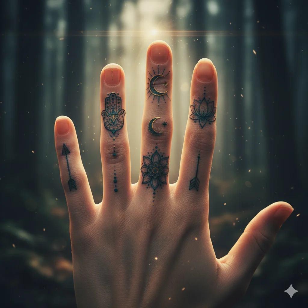 spiritual deep meaning meaningful symbol finger tattoos