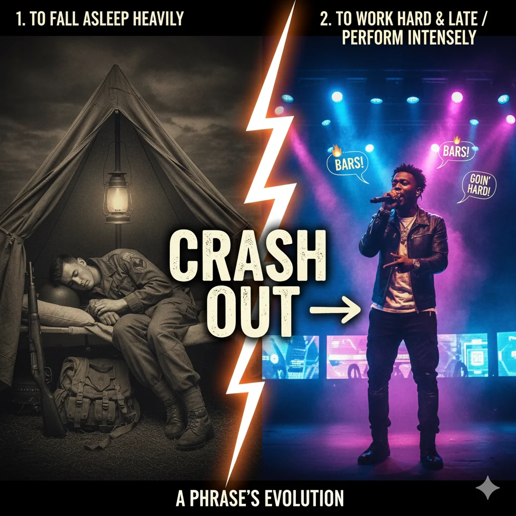 what does crash out mean