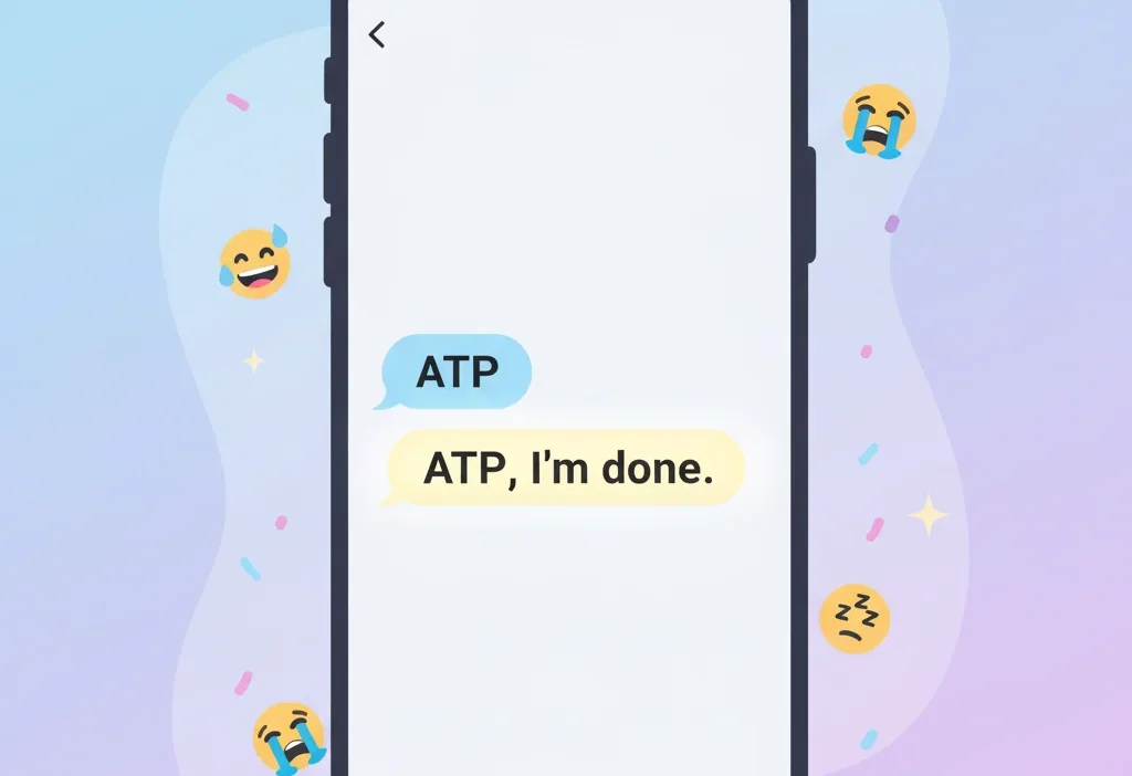 what does atp mean in text