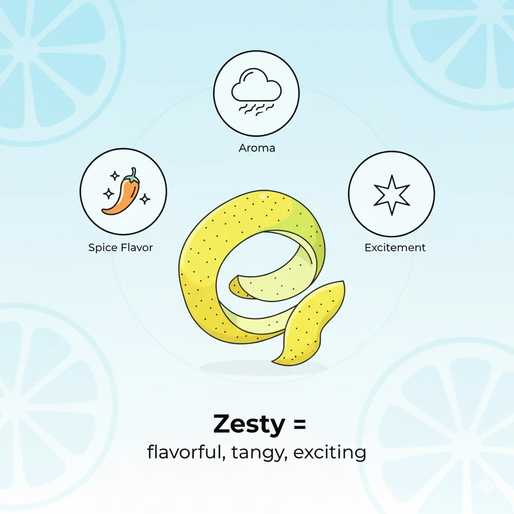 what does zesty mean