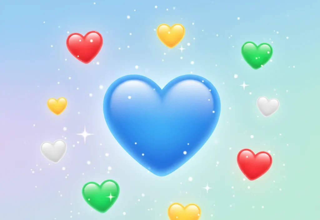 what does a blue heart mean