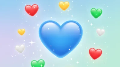what does a blue heart mean