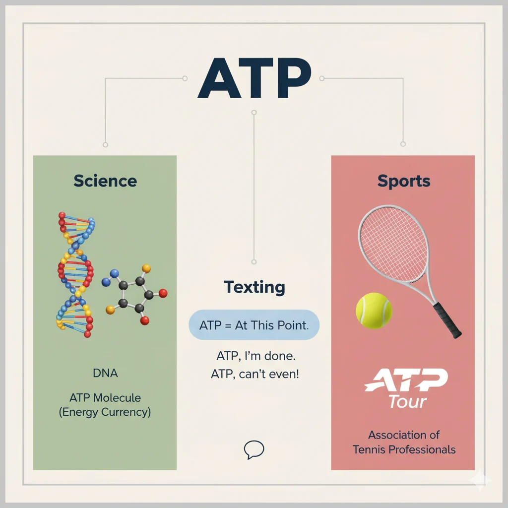 what does atp mean in text