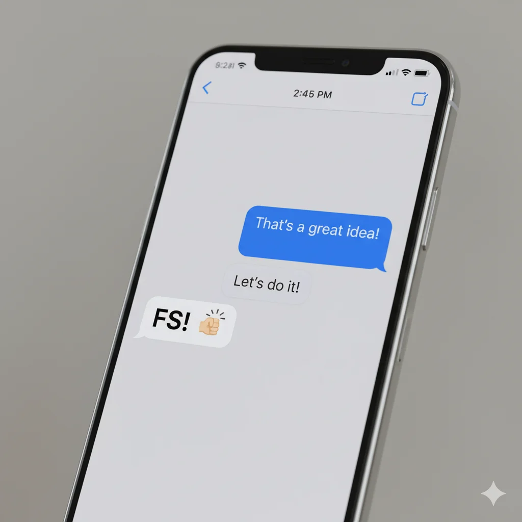 what does fs mean in text