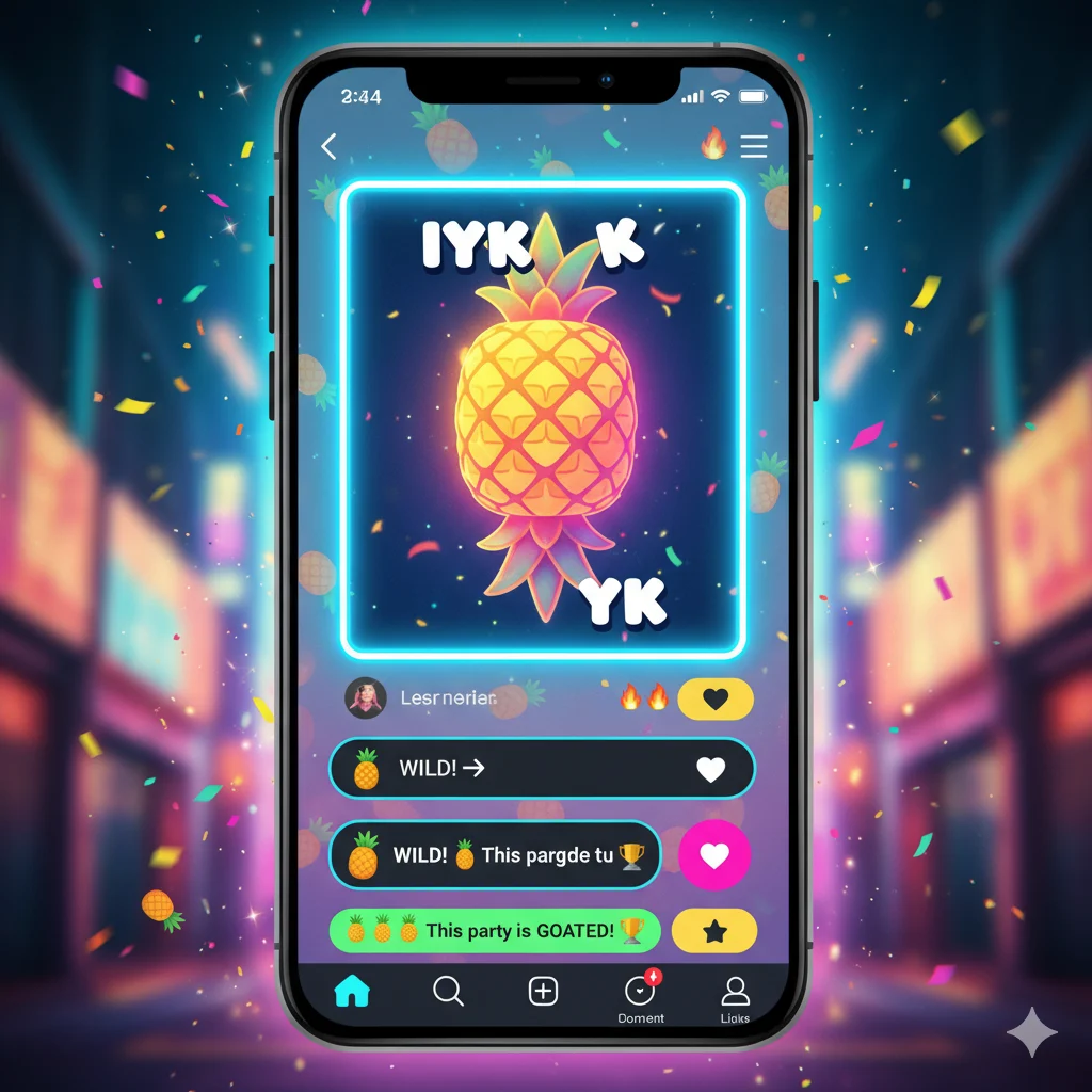 upside down pineapple symbol meaning