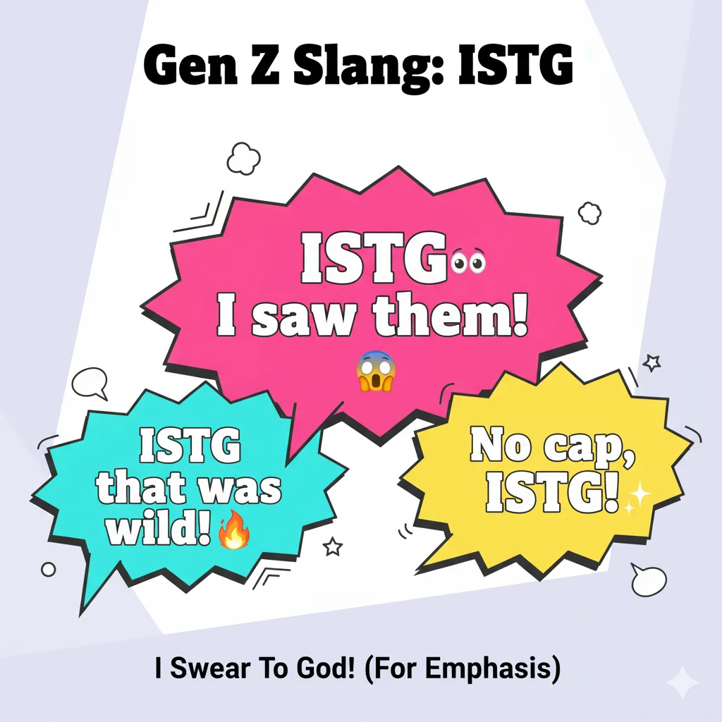 what does istg mean in text