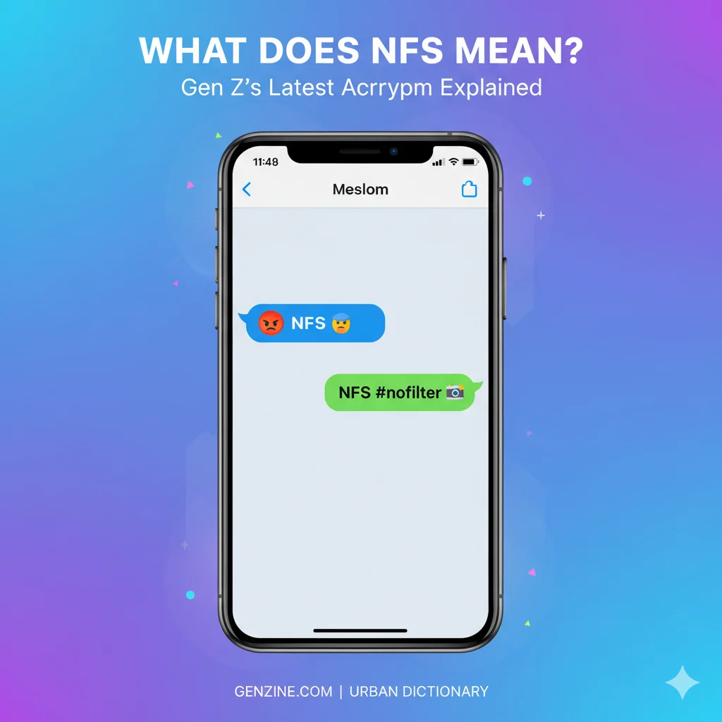 what does nfs mean in text