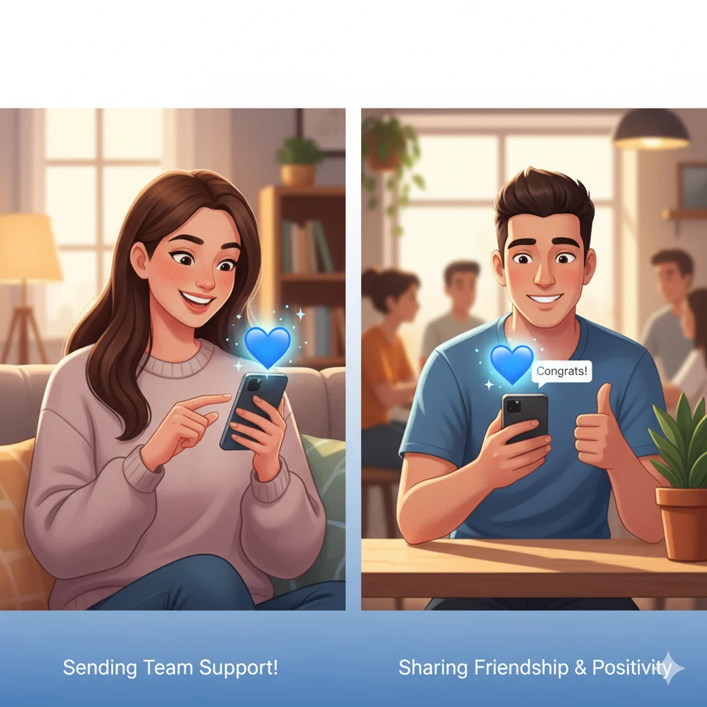 what does a blue heart mean