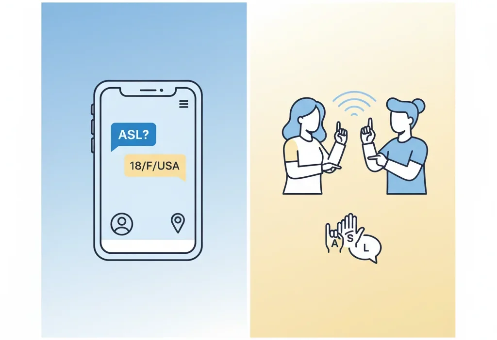 what does asl mean in text