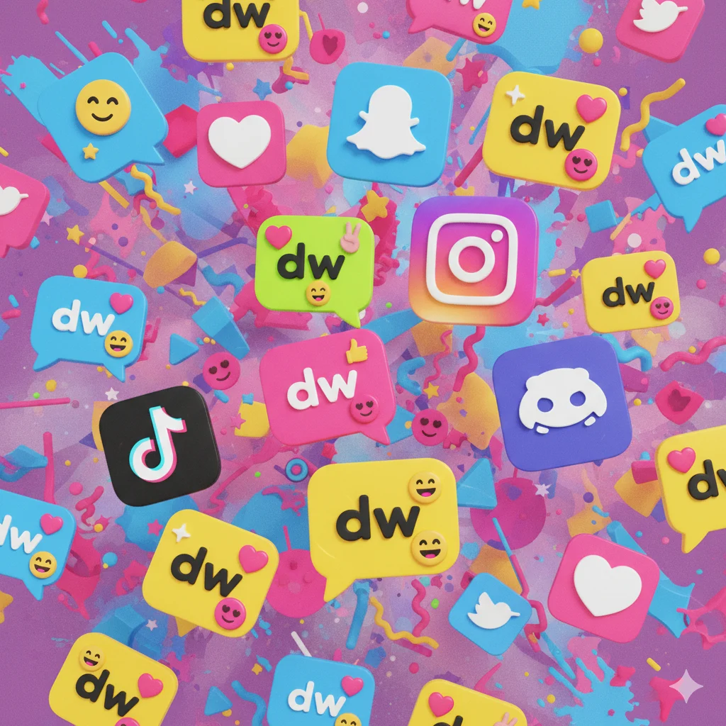 what does dw mean in text