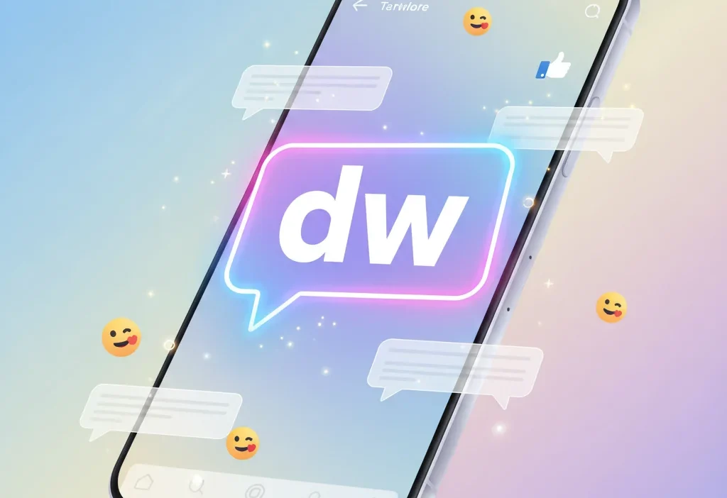 what does dw mean in text